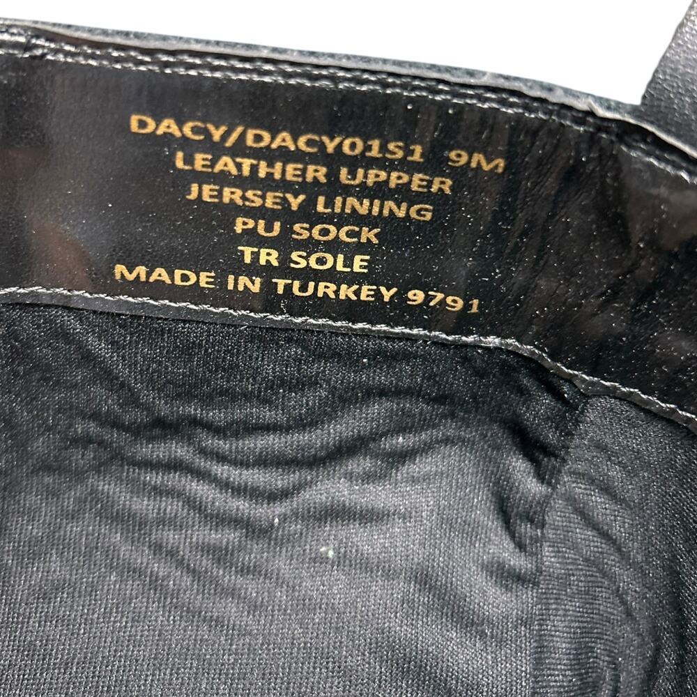 Steve Madden Dacy Tall Leather Boots Blue Black Chunky Platform size 9 Shoes - Picture 4 of 9